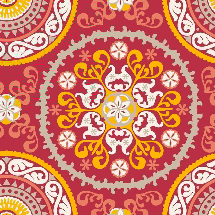 Corsica Microfibre Set of 2 Printed Single Dohars