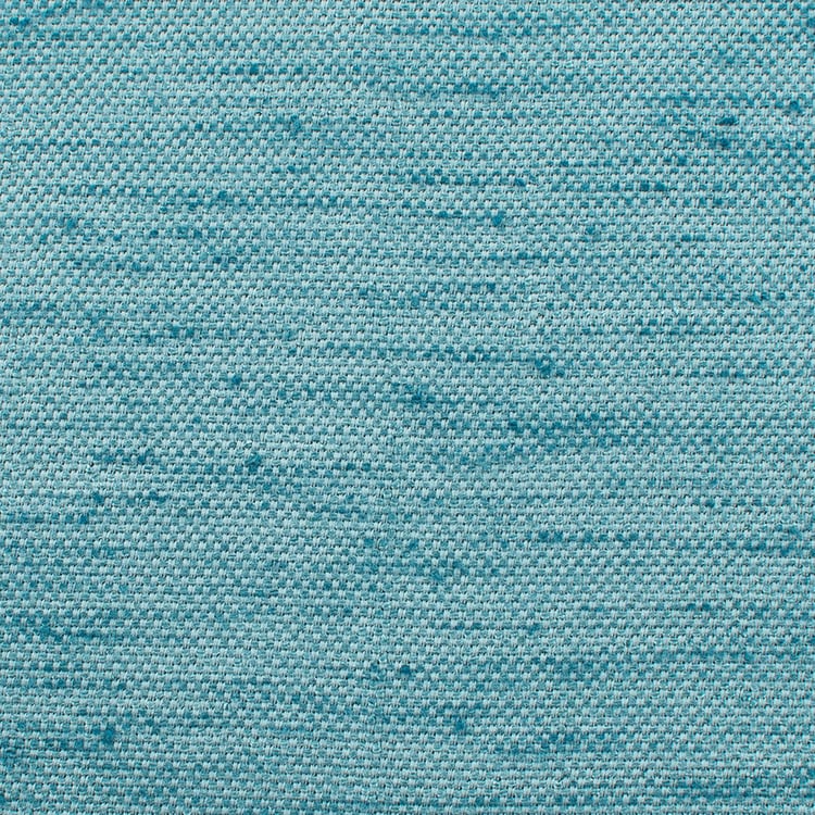 DECO WINDOW Solid Blue Textured Semi-Blackout Door Curtain - 122x228 cm - Set Of 2