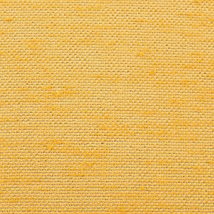 DECO WINDOW Solid Yellow Textured Semi-Blackout Door Curtain - 122x228cm - Set Of 2