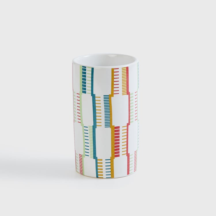 Corsica Mekong Printed Ceramic Bathroom Set - 3Pcs