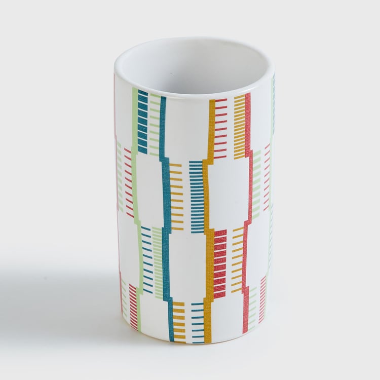 Corsica Mekong Printed Ceramic Bathroom Set - 3Pcs