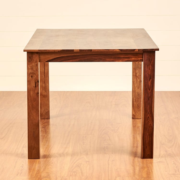 Adana Sheesham Wood 6-Seater Dining Set with Chairs - Brown