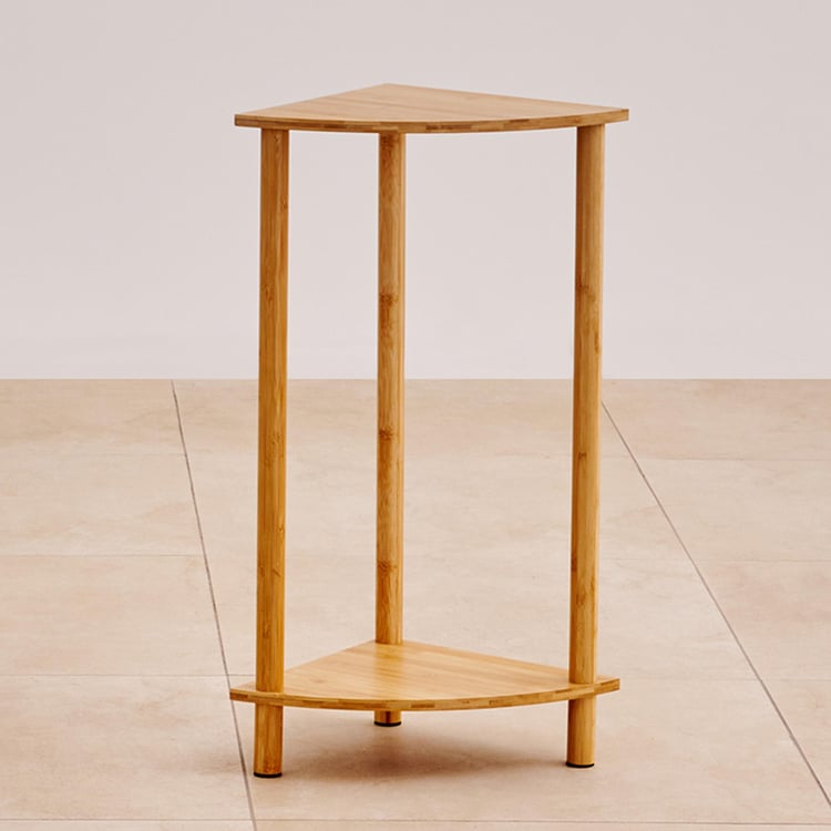 Midori Bamboo 2-Tier Planter Stand - Light Brown