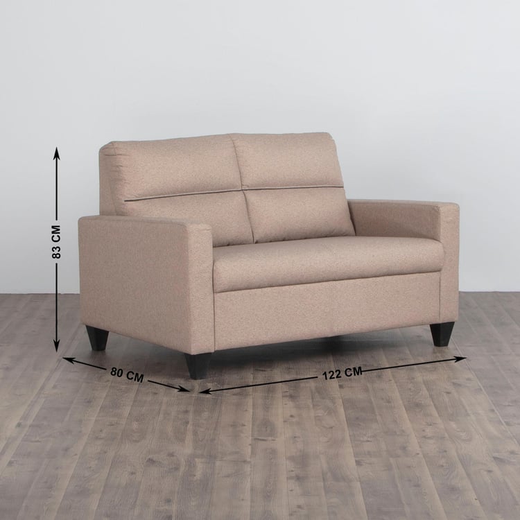 Helios Clary Nxt Fabric 3+2 Seater Sofa Set - Beige