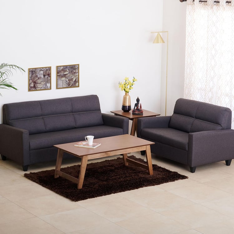 Helios Clary Nxt Fabric 3+2 Seater Sofa Set - Brown