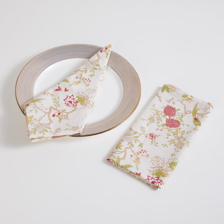 Art of Asia Multicolour Printed Cotton Napkins - Set of 2