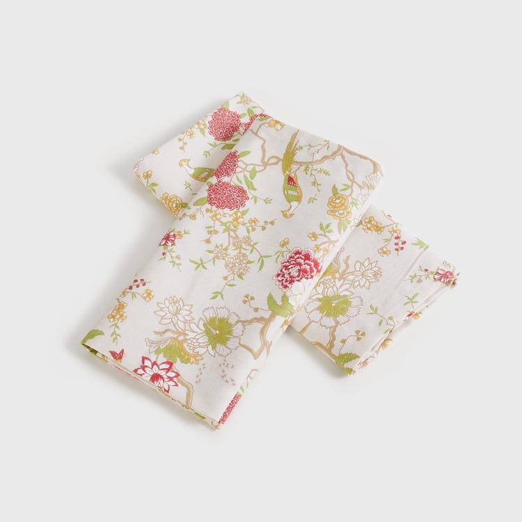 Art of Asia Multicolour Printed Cotton Napkins - Set of 2