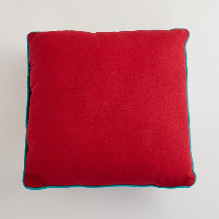 Pop Geometrics Multicolour Printed Cotton Filled Cushion - 45x45cm