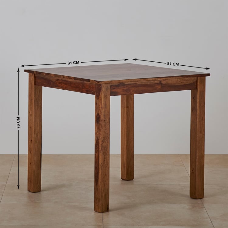Adana Sheesham Wood 2-Seater Dining Table - Brown