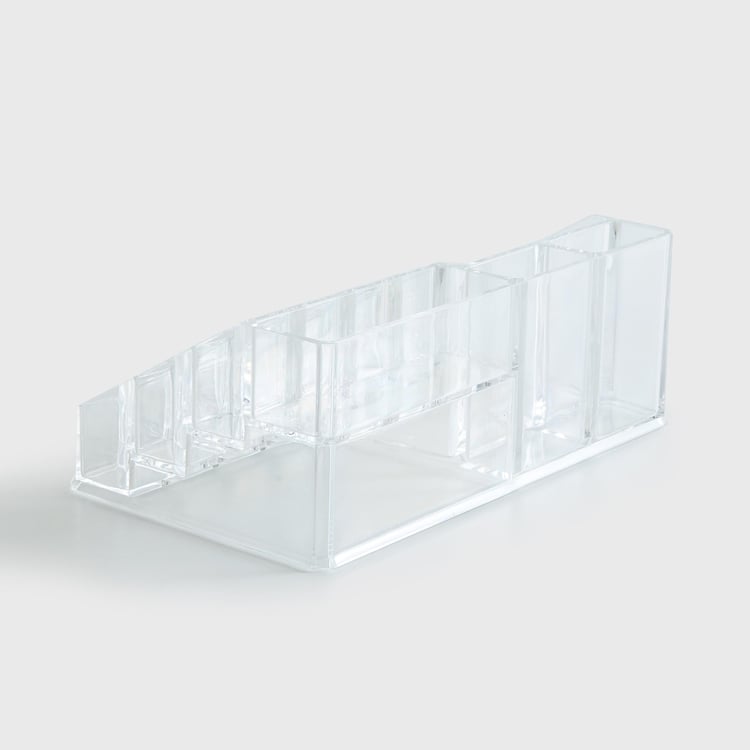 Orion Ducale Transparent 16-Compartment Cosmetic Organizer - 22x12.8x8.2cm