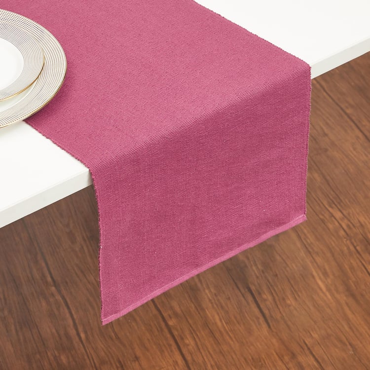 Kale Cotton Ribbed Table Runner