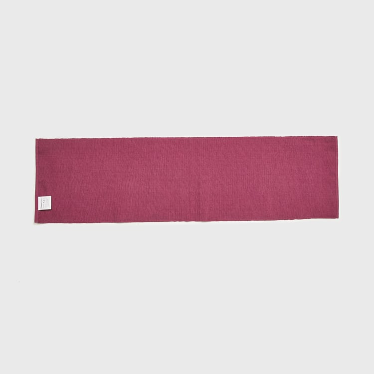 Kale Cotton Ribbed Table Runner