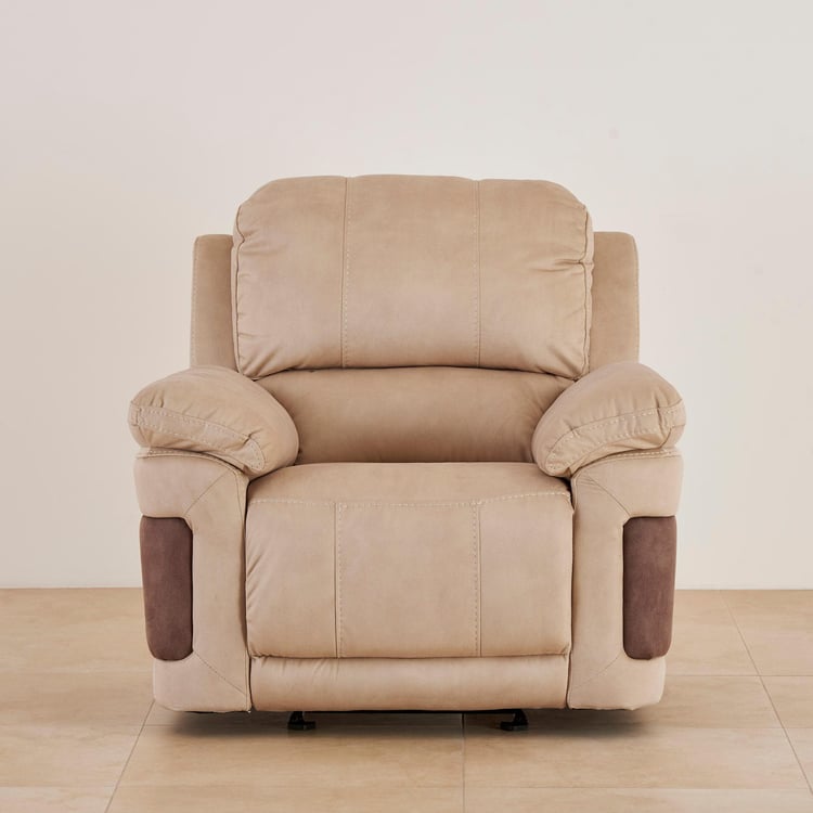 Dawson Fabric 1-Seater Recliner - Beige