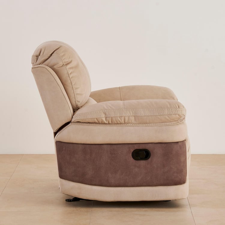 Dawson Fabric 1-Seater Recliner - Beige