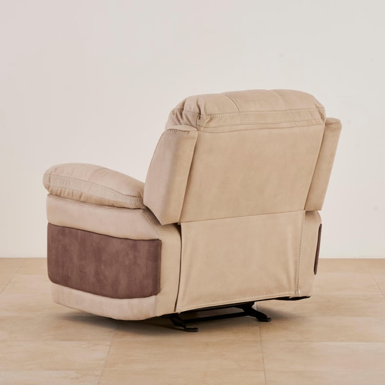 Dawson Fabric 1-Seater Recliner - Beige