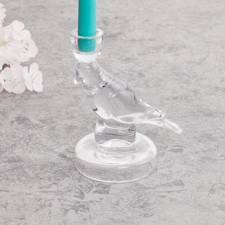 Cosmos Glass Bird Candle Holder