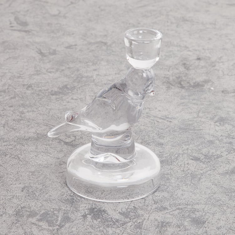 Cosmos Glass Bird Candle Holder