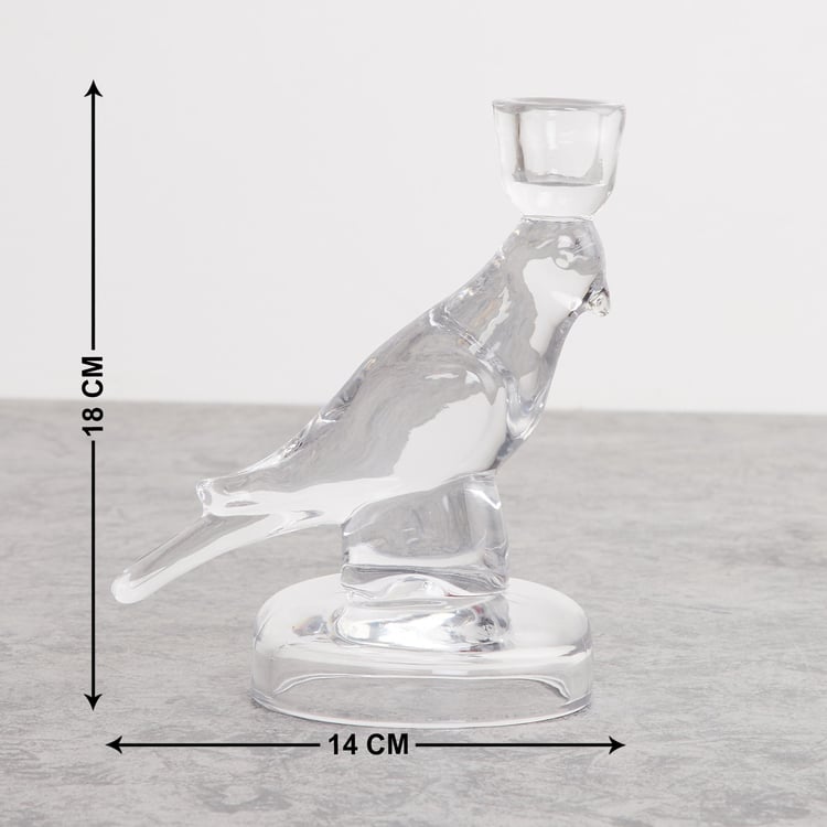 Cosmos Glass Bird Candle Holder