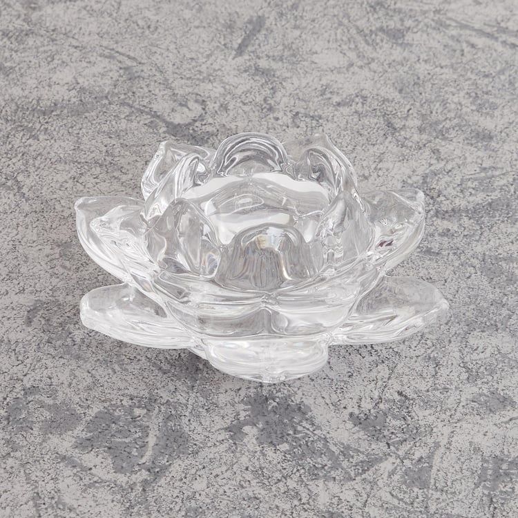 Cosmos Glass Floral Candle Holder