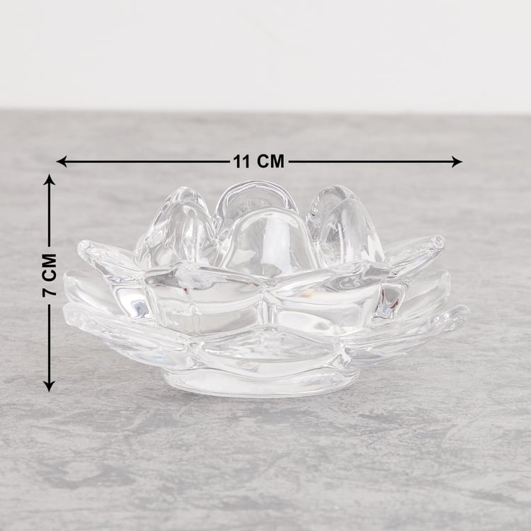 Cosmos Glass Floral Candle Holder