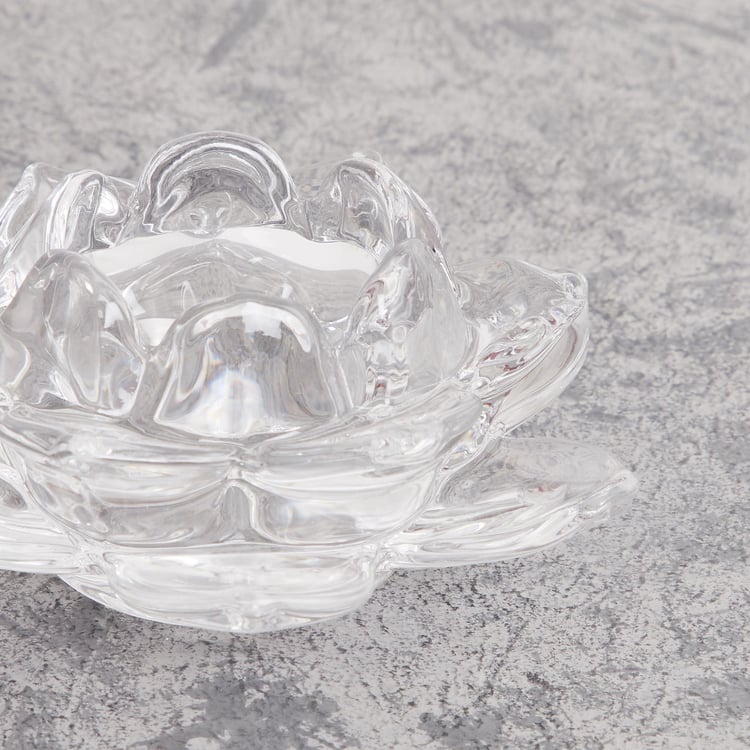 Cosmos Glass Floral Candle Holder