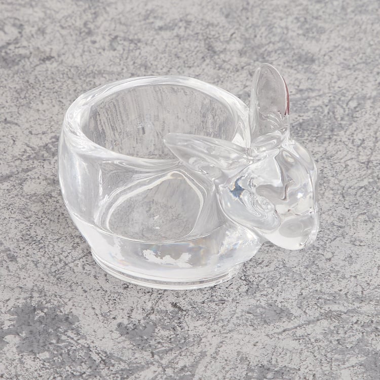 Cosmos Glass Bunny Candle Holder