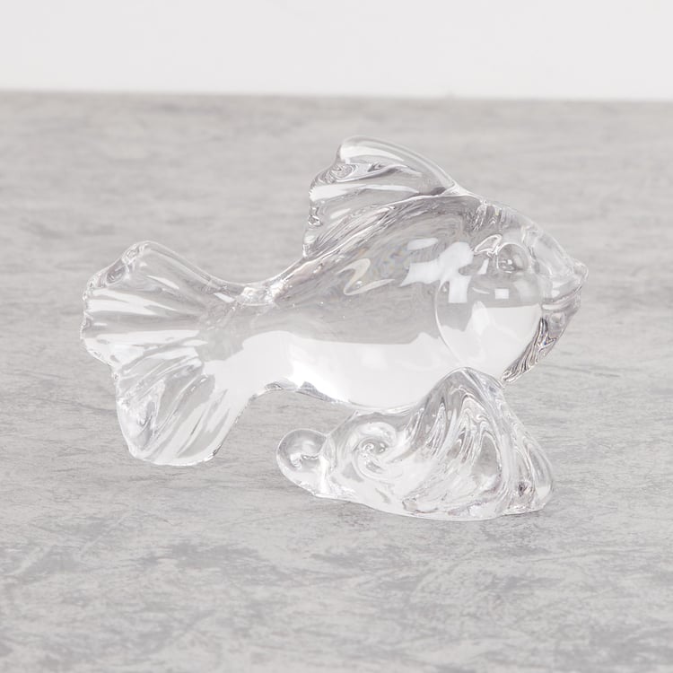 Cosmos Glass Fish Figurine