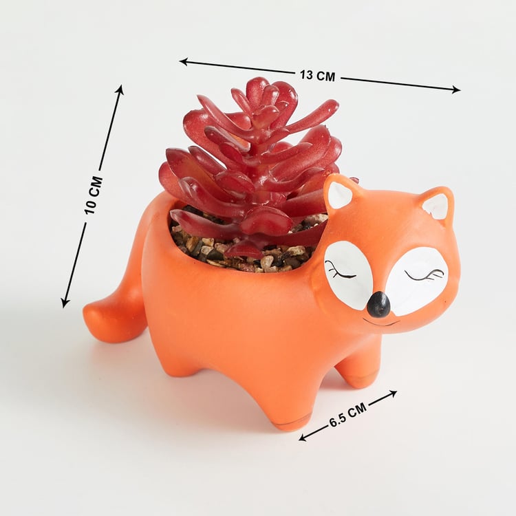 Garnet Elsa Artificial Succulent in Fox Planter