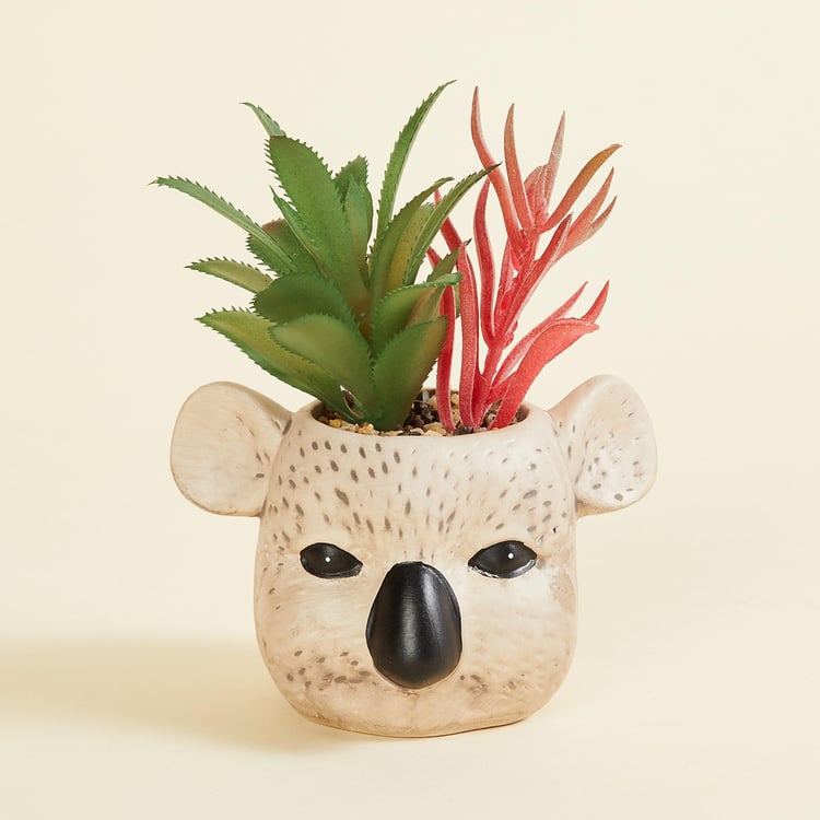 Garnet Elsa Artificial Succulent in Koala Planter