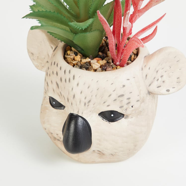 Garnet Elsa Artificial Succulent in Koala Planter