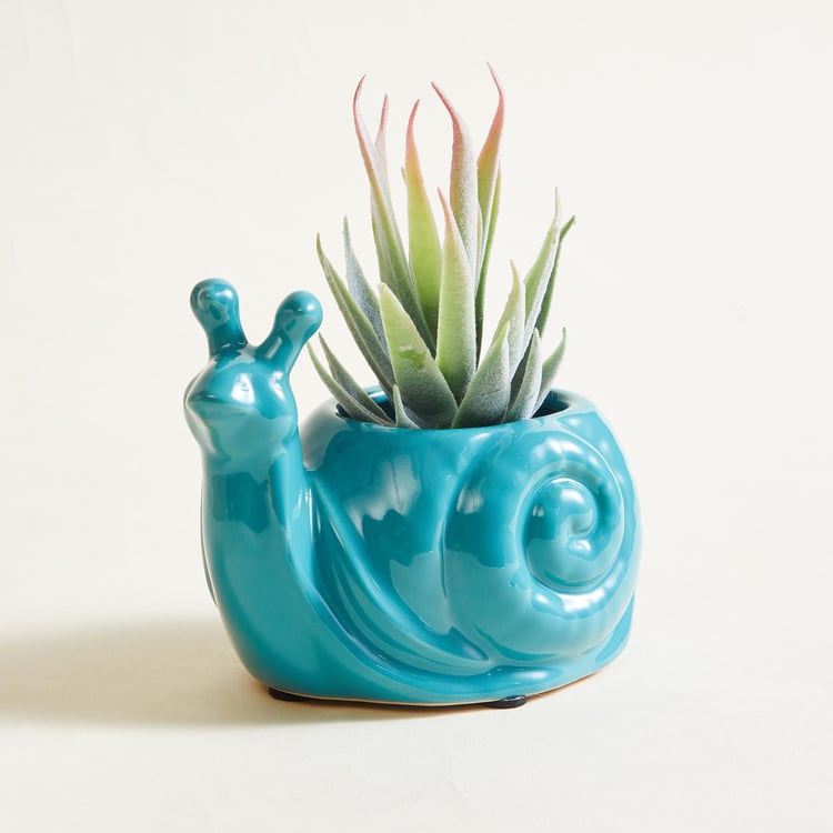 Malta Ceramic Snail Planter