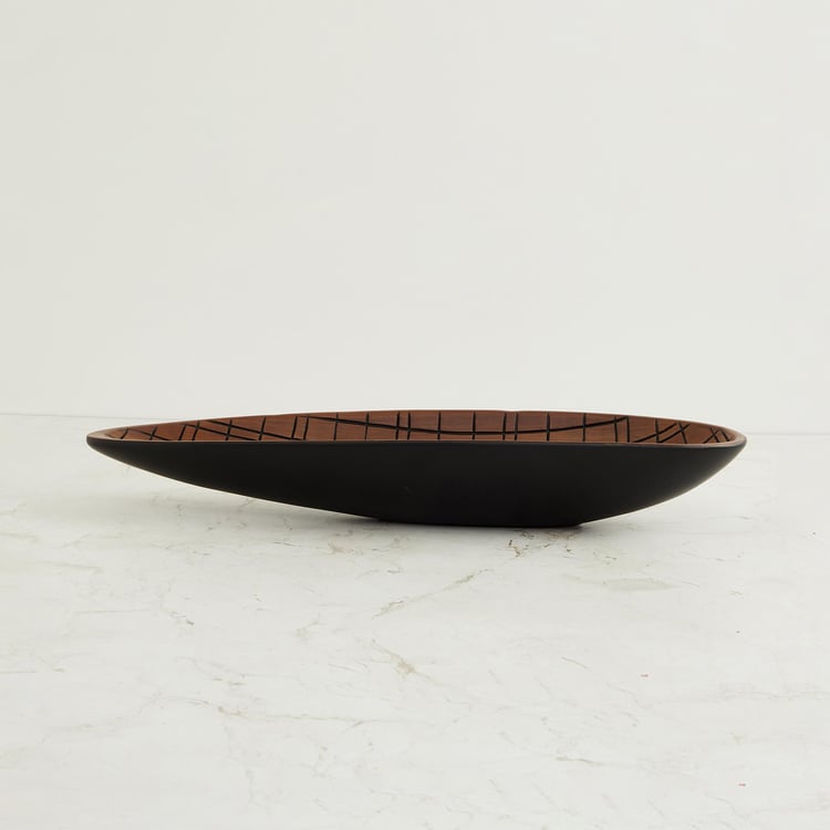 Adrian Brown Textured Polyresin Platter