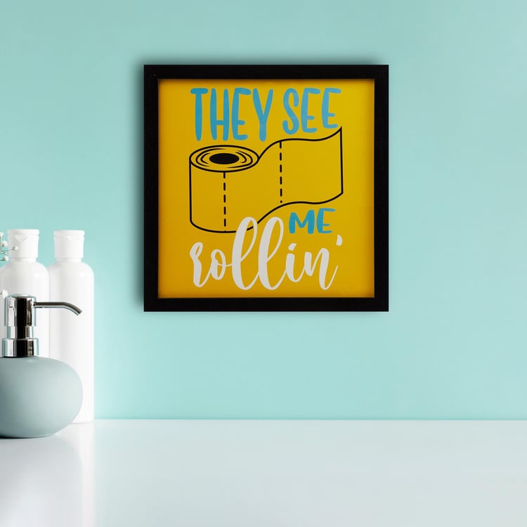 Spectrum Multicolour Printed Wooden Picture Frame - 33x33m