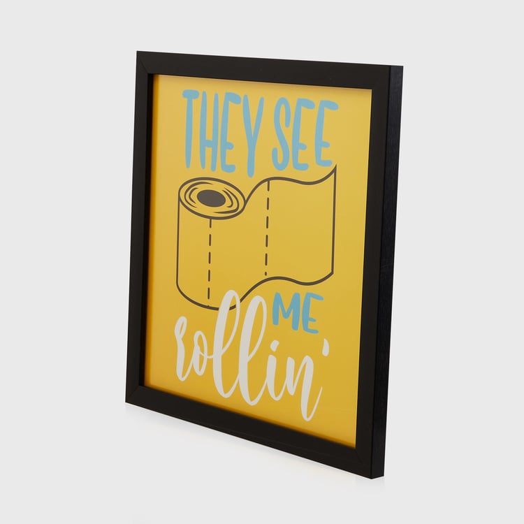 Spectrum Multicolour Printed Wooden Picture Frame - 33x33m