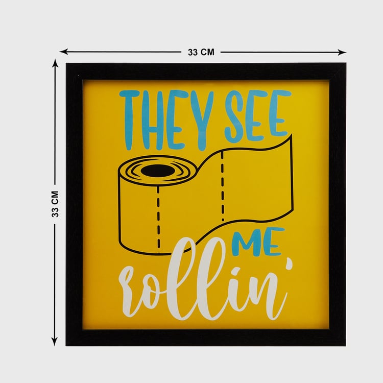 Spectrum Multicolour Printed Wooden Picture Frame - 33x33m