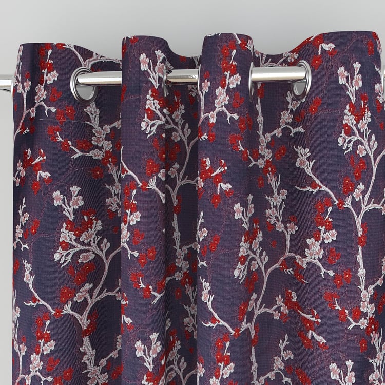 Art of Asia Set of 2 Jacquard Semi-Blackout Door Curtains