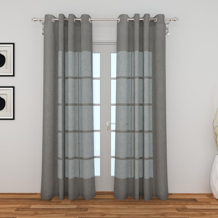 Colour Connect Set of 2 Sheer Door Curtains