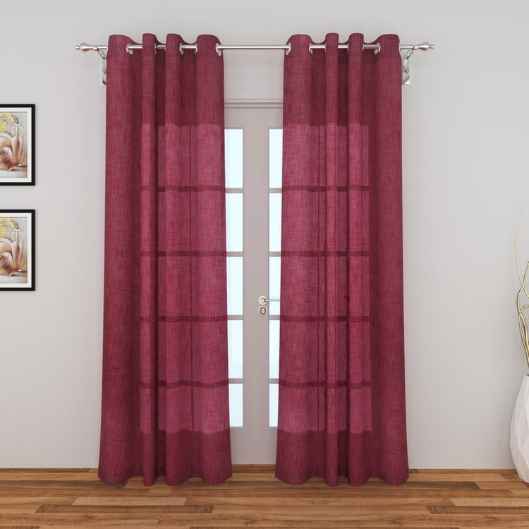 Colour Connect Set of 2 Sheer Door Curtains