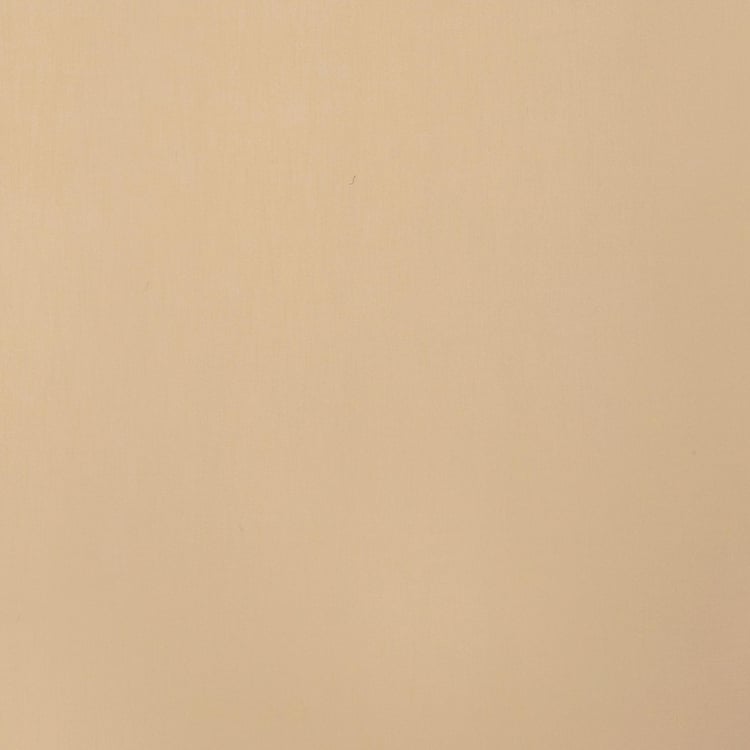 Marshmallow Beige Solid Sheer Door Curtains - 110x225cm - Set of 2