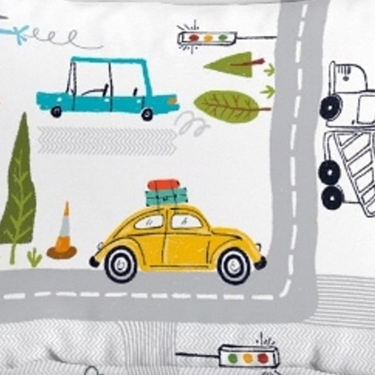 D'DECOR Fable Multicolour Cotton Single Bedsheet Set - 152x224cm - 2Pcs