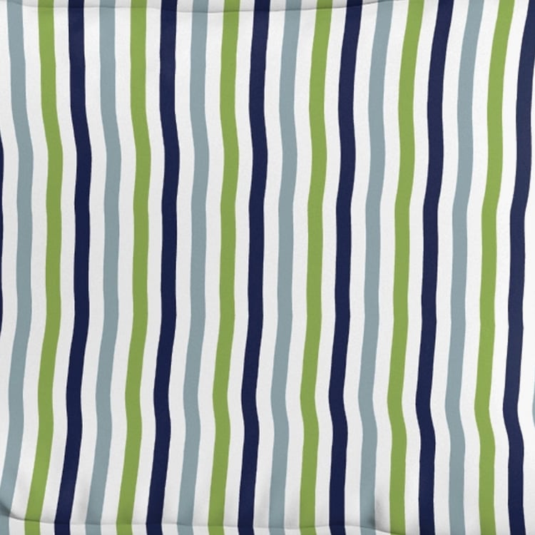 D'DECOR Alpha Blue Printed Cotton Single Bedsheet Set - 152x223cm - 2Pcs