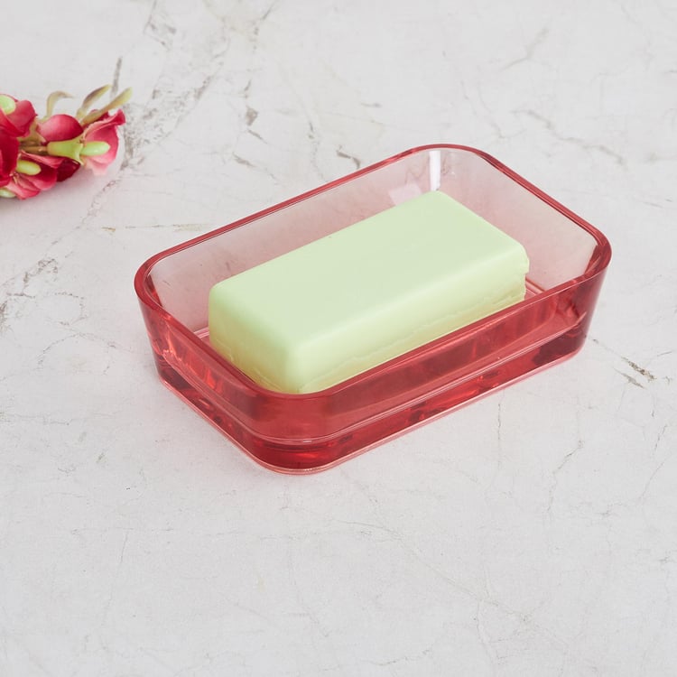 Medley Red Solid Soap Dish