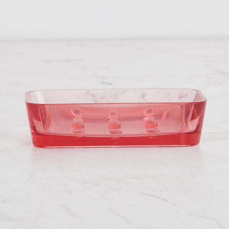 Medley Red Solid Soap Dish
