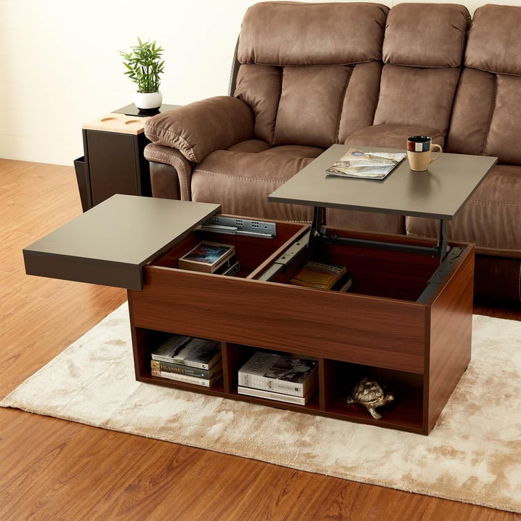 Quadro Lift-Up Coffee Table - Brown