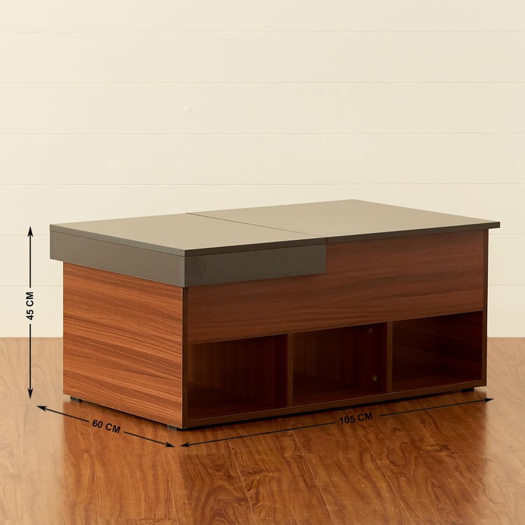 Quadro Lift-Up Coffee Table - Brown