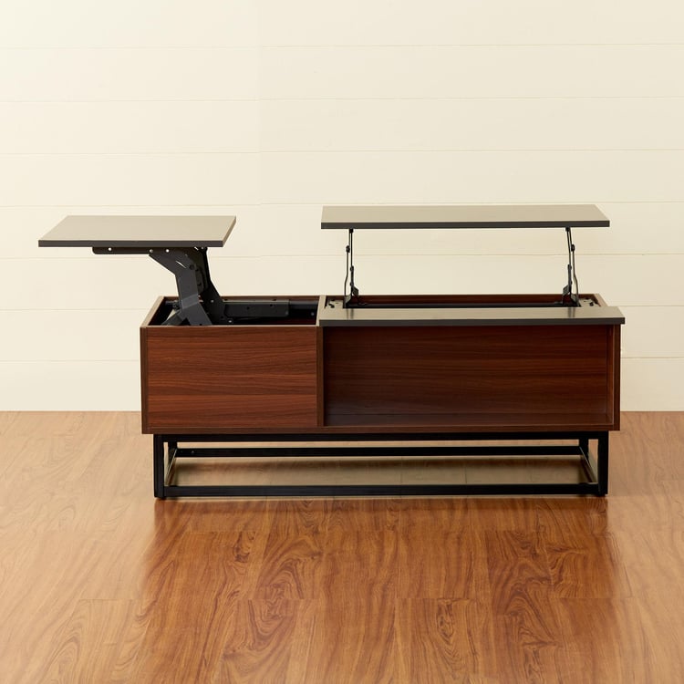 Quadro Double Lift-Up Coffee Table - Brown