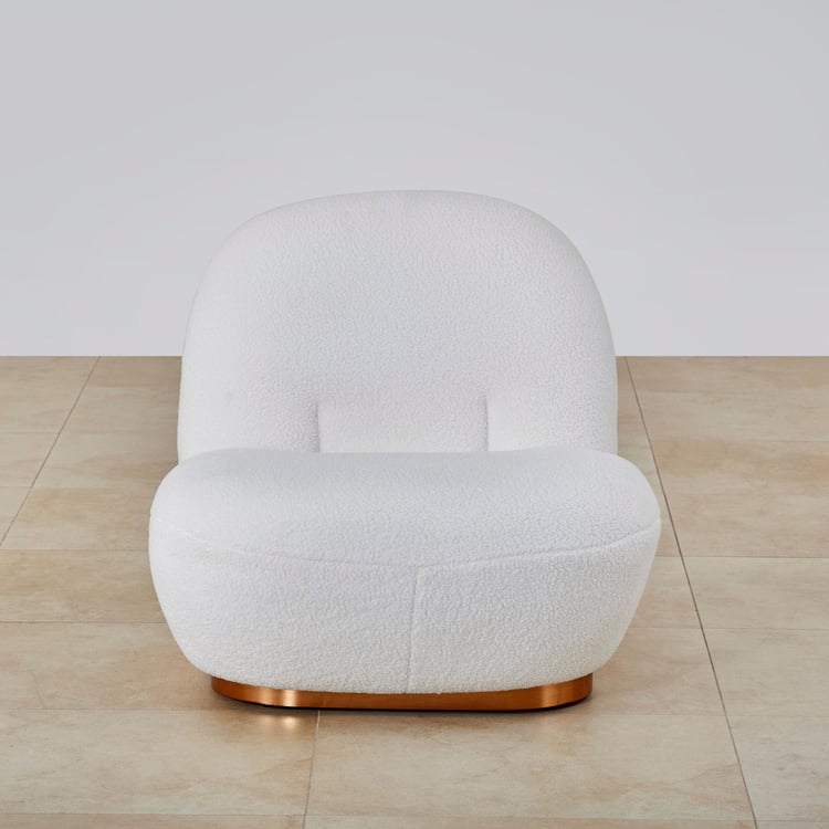 Serenity Fabric Accent Chair - White