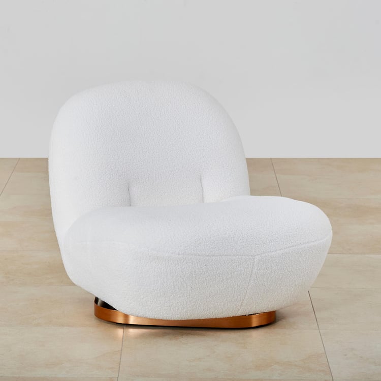 Serenity Fabric Accent Chair - White