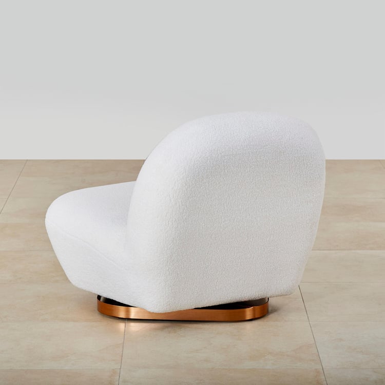 Serenity Fabric Accent Chair - White