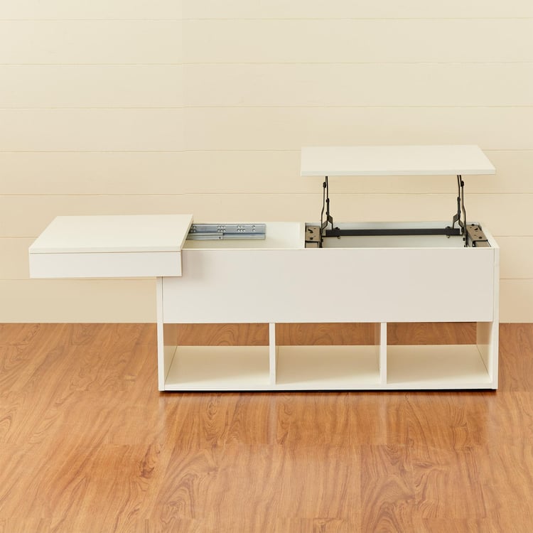 Helios Reynan Lift-Up Coffee Table - White